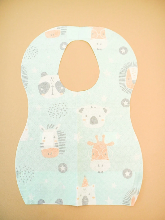 Disposable Bibs & Drool Towels - 30 pcs